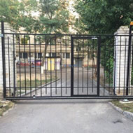Откатные ворота с калиткой в Волгограде