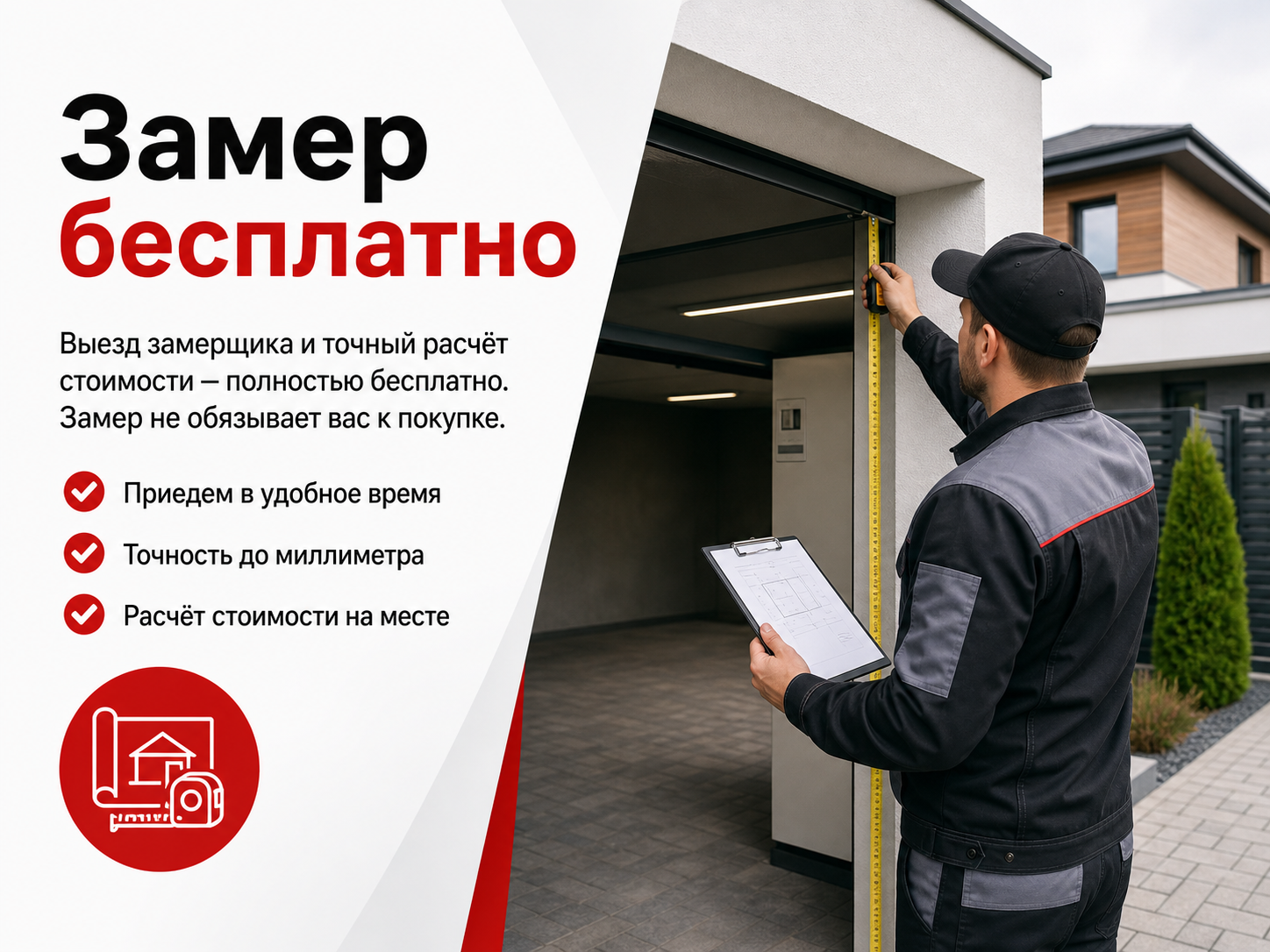 Замер бесплатно